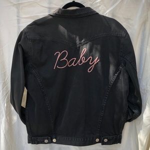 LUCK & TROUBLE Black Denim “Baby” Jacket